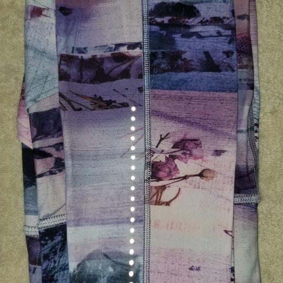 Lululemon Fast & Free 7/8 Tight II *Nulux 25" Sunrise Silhouette Multi Size 2 - Picture 5 of 11